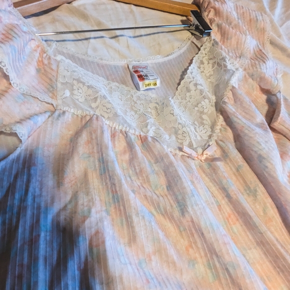 📼Vintage 90's St. Michael from Marks & Spencer Lingerie Nightgown Nightie - XL - Picture 6 of 11